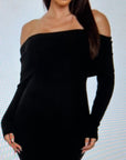 Off The Shoulder Sweater Dress