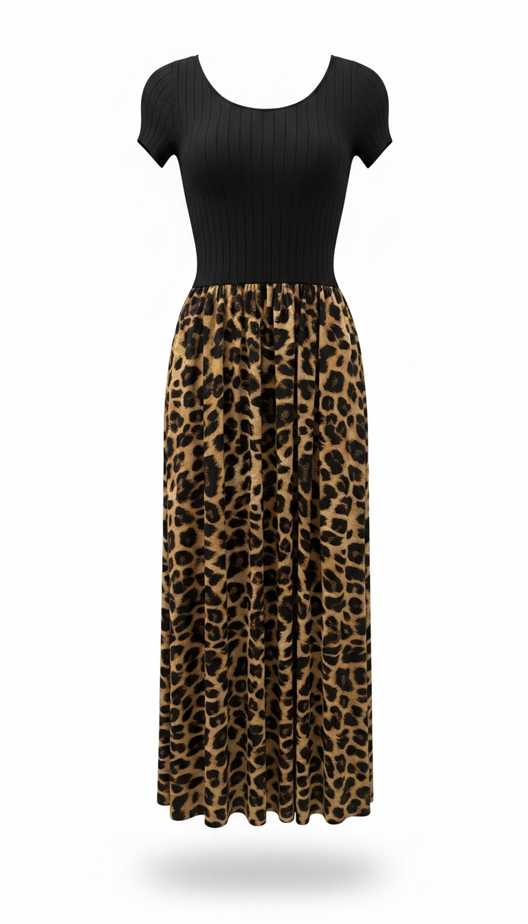 Wild Elegance Midi Dress